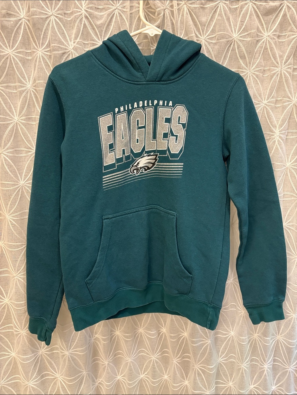 NFL Philadelphia Eagles Teal Pullover Hoodie with Front Logo
